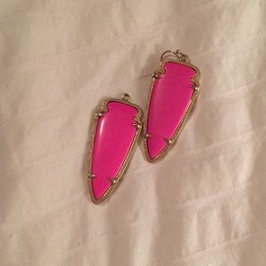 Hot Pink/Magenta Kendra Scott Skylar Earrings